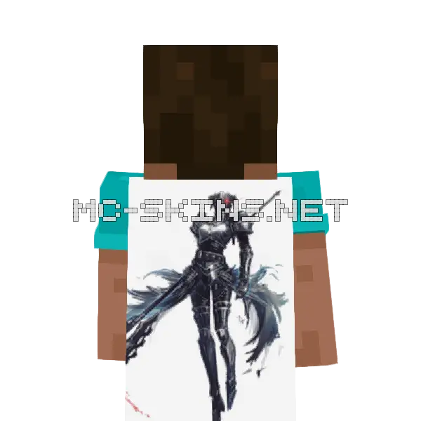 Albedo Armor Minecraft cape worn on a player