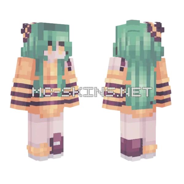 Alchemy RCE Minecraft skin, front and back