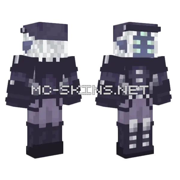 Alcyon Robot Minecraft skin, front and back