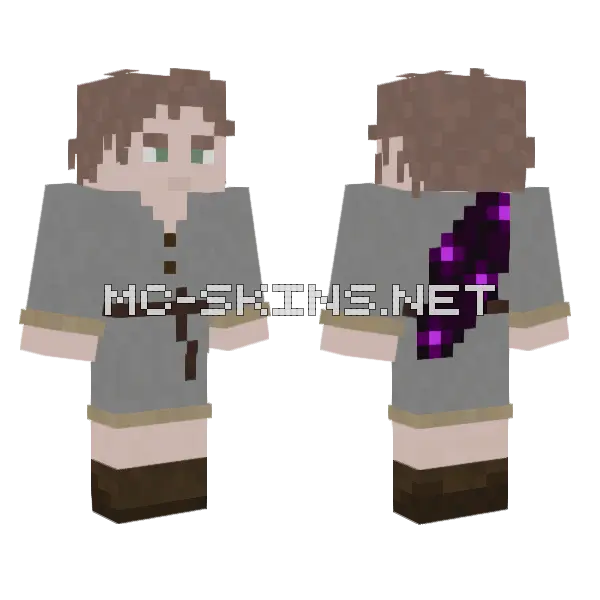 Aldeano Void2 Minecraft skin, front and back
