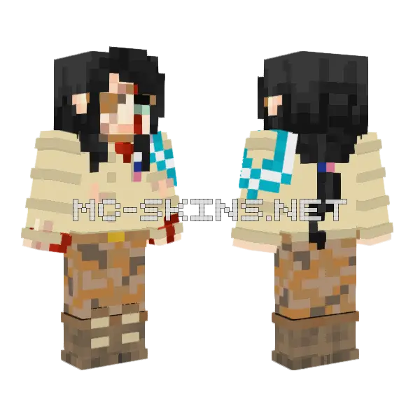Aldronf Minecraft skin, front and back