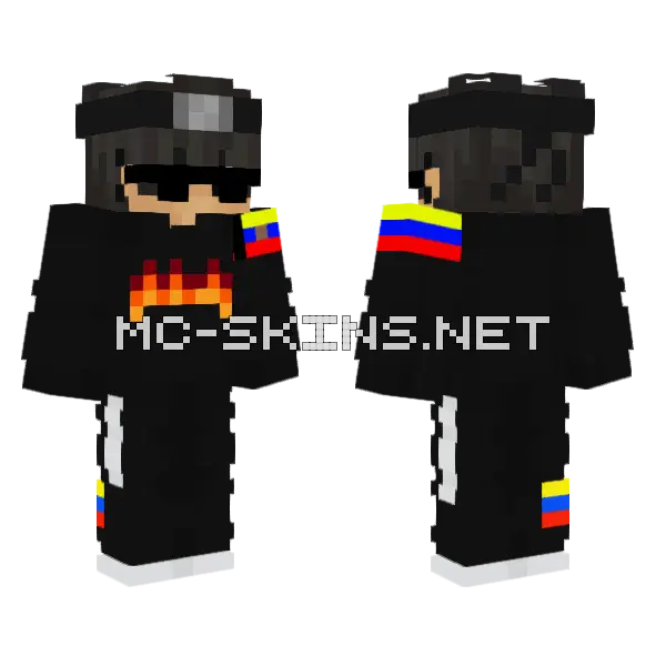 Alejodm Cachin Minecraft skin, front and back