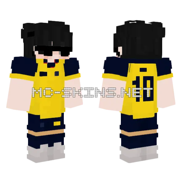 Alejofut Minecraft skin, front and back