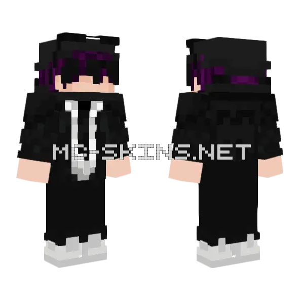 Alejzby12 Black Suit Minecraft skin, front and back