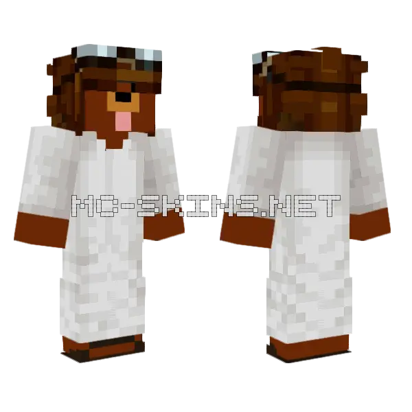 Alex Fleetway Minecraft skin, front and back