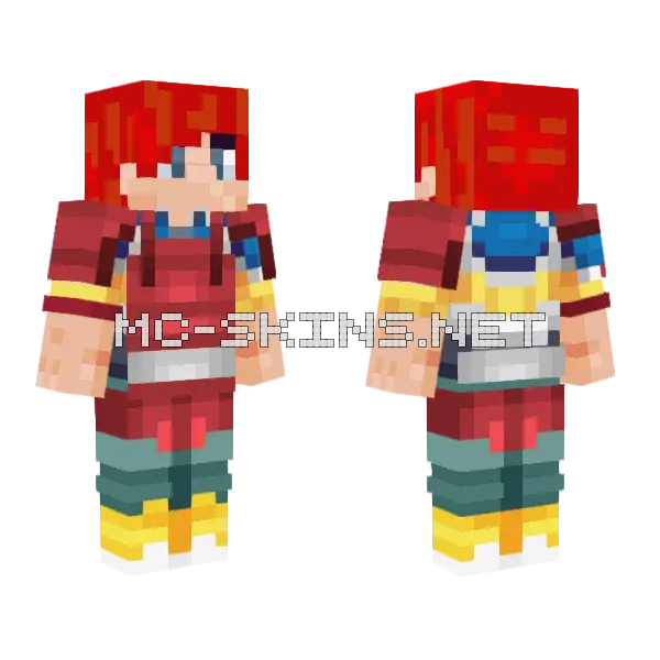 Alex Senju Minecraft skin, front and back