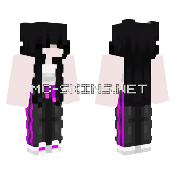 Alex Tracksuit Minecraft skin, front and back