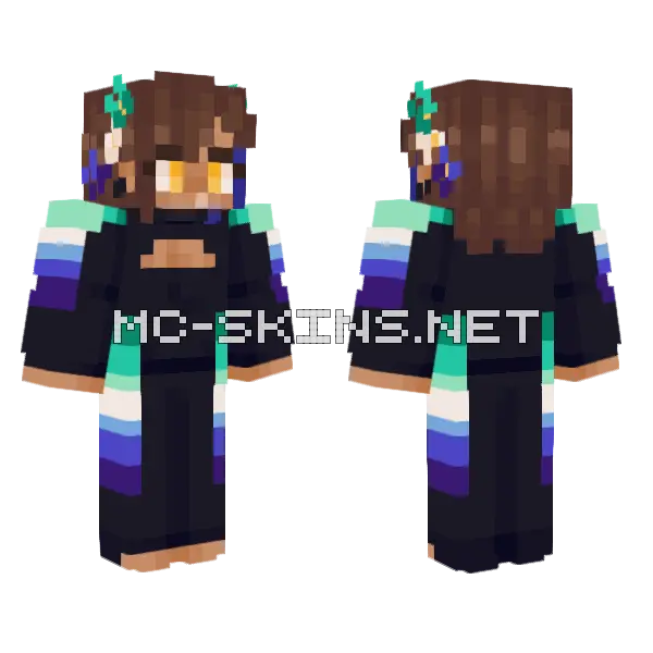 Alexandre Beach Minecraft skin, front and back