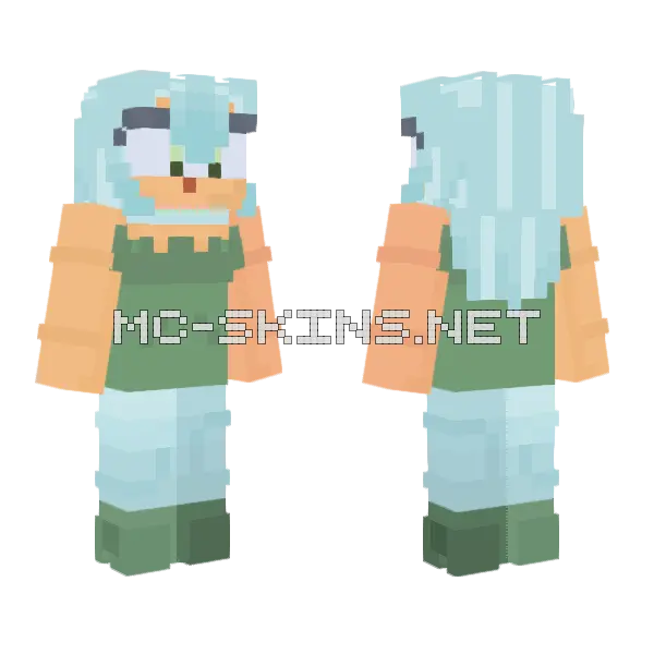Alexandria Minecraft skin, front and back
