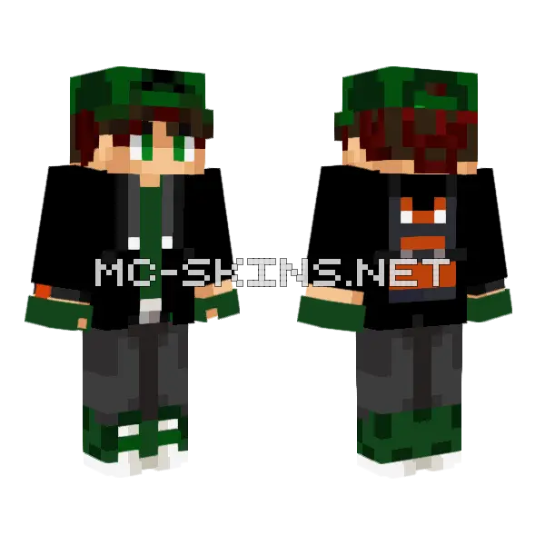 Alexanser The Greatest Pokemon Trainer Minecraft skin, front and back