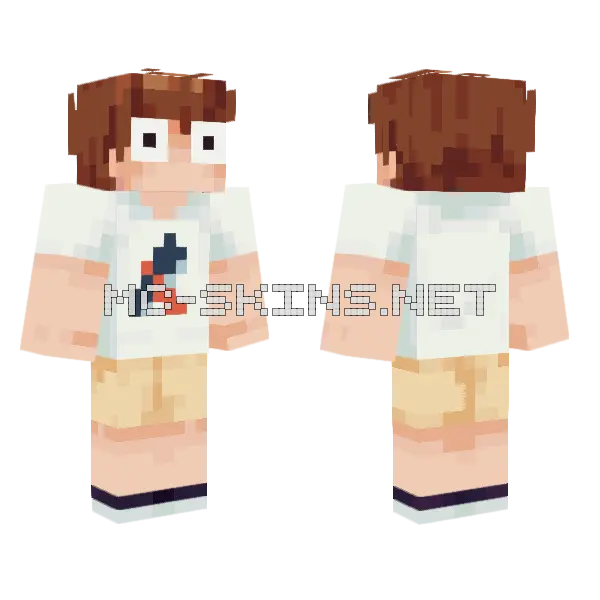 Alfie Minecraft skin, front and back