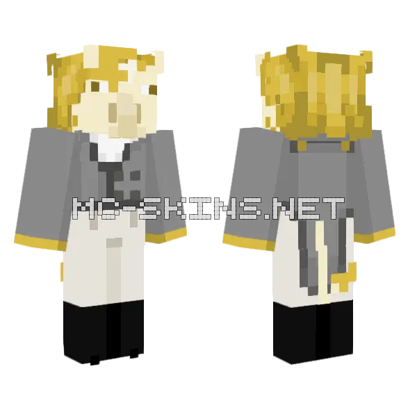 Algernon Whim Minecraft skin, front and back