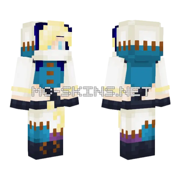 Alice Lander Minecraft skin, front and back