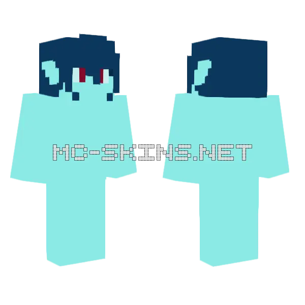Alien 10 Minecraft skin, front and back