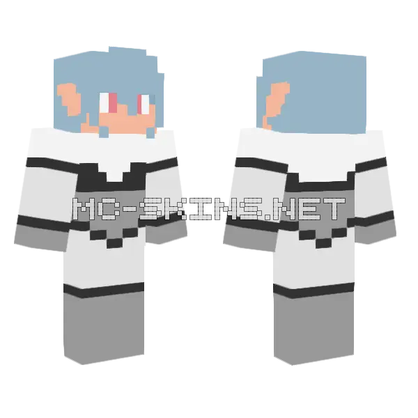 Alien Cyborg 7 Minecraft skin, front and back