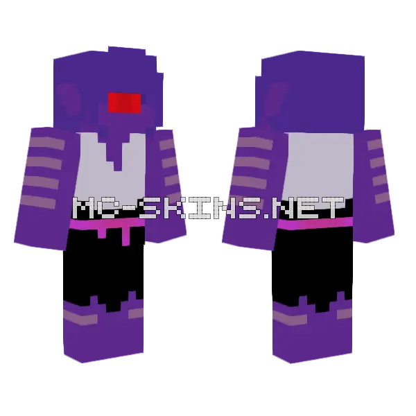 Alien Endermite Minecraft skin, front and back