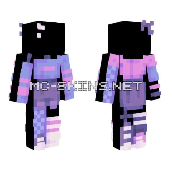 Alien Planet Raffle Minecraft skin, front and back
