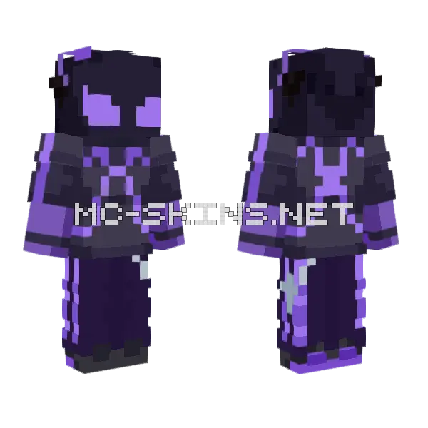 Alien Spood Masked Minecraft skin, front and back