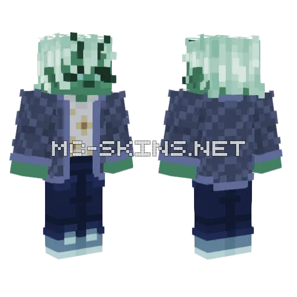Alien Thing Minecraft skin, front and back