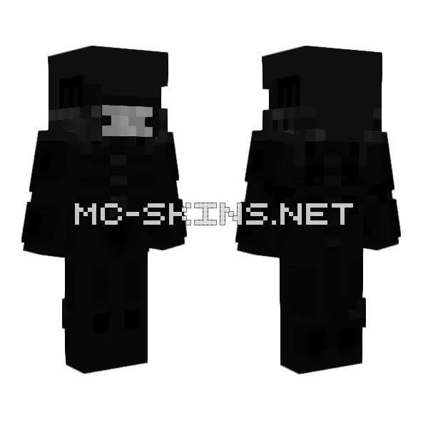 Alien Xenomorph Minecraft skin, front and back