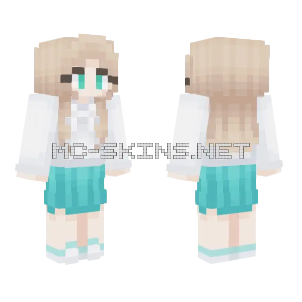 Alisa Haiba Minecraft skin, front and back