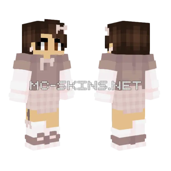 Alita Minecraft skin, front and back