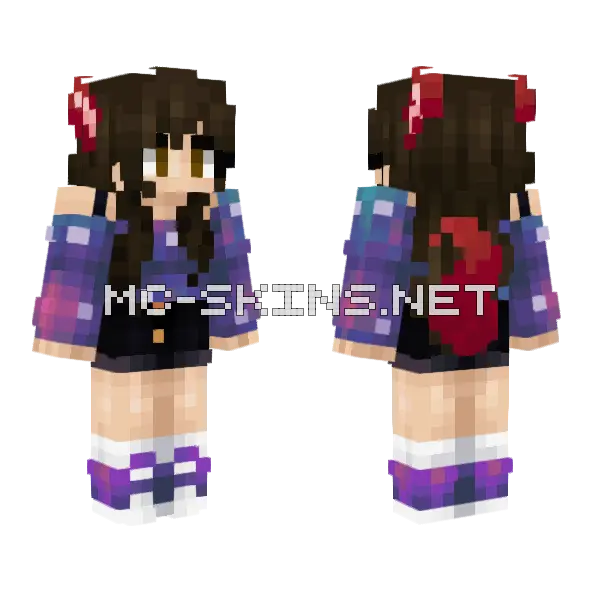 Alita Werwolf Minecraft skin, front and back