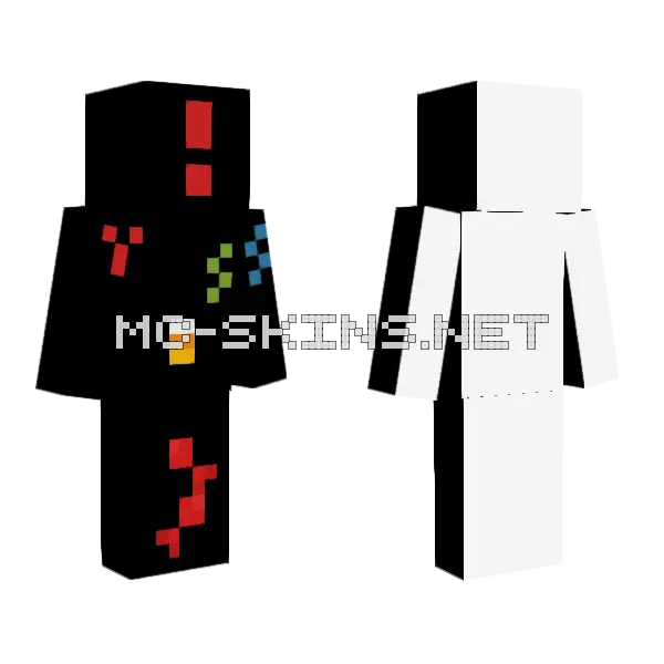 All Candy Likers Team Minecraft skin, front and back