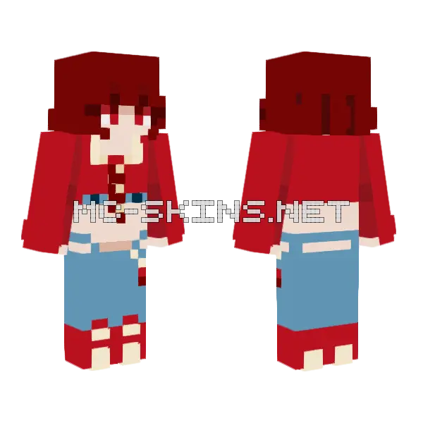 All Eyes On Me Minecraft skin, front and back