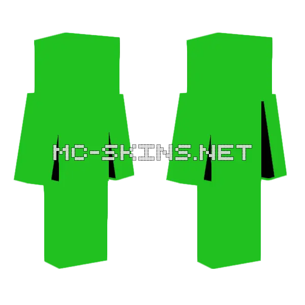 All Green Outfit, front and back