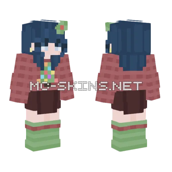 All I Want For Christmas Minecraft skin, front and back