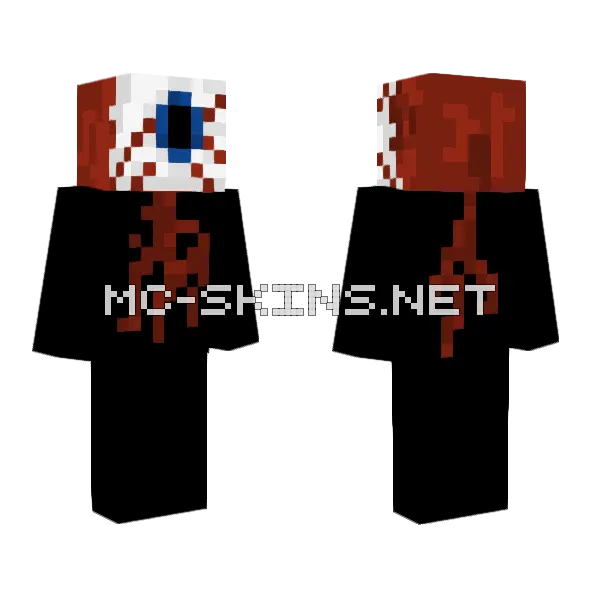 All Seeing Eye Minecraft skin, front and back
