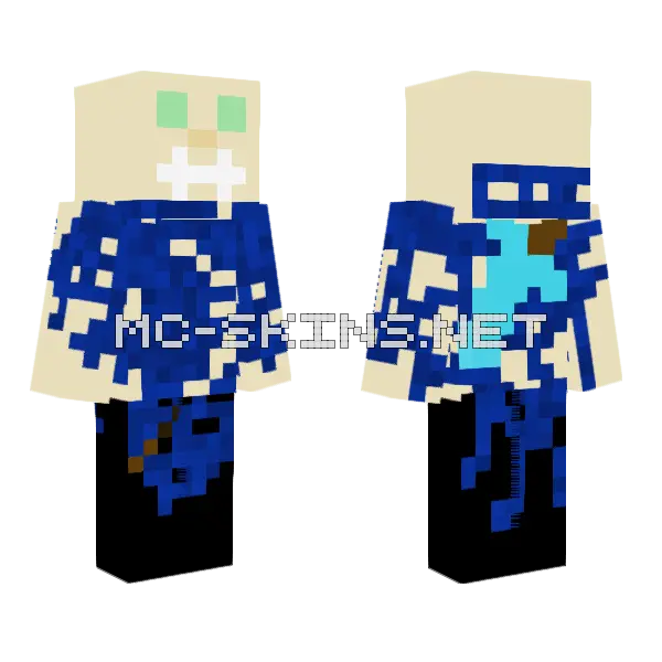 All Seeing Sorcerer Minecraft skin, front and back
