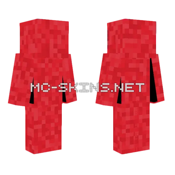 All The Red Colors Minecraft skin, front and back