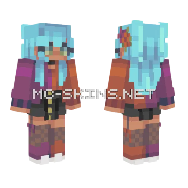 All You Wanna Be Is Trendy Minecraft skin, front and back