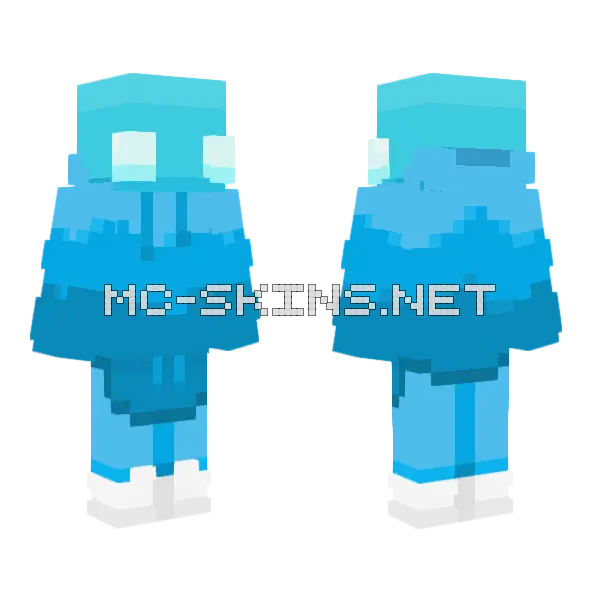 Allay Hoodie Minecraft skin, front and back