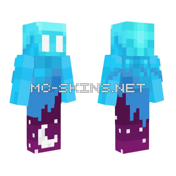 Allay Moon Minecraft skin, front and back