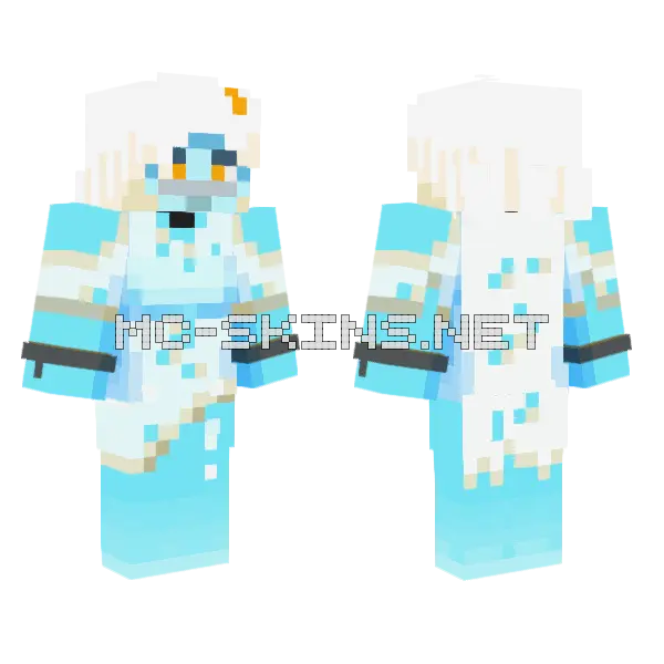 Allie the Ghost – Jenny Mod Skin Minecraft skin, front and back