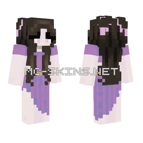 Allium Fixed Minecraft skin, front and back