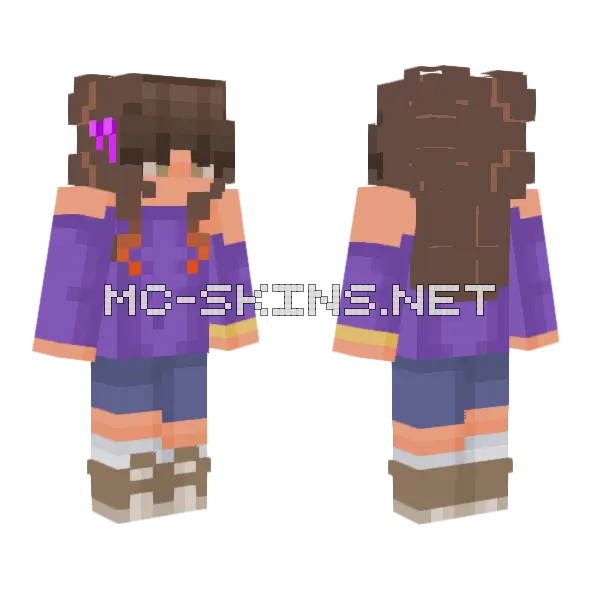 Allium RSCE Minecraft skin, front and back