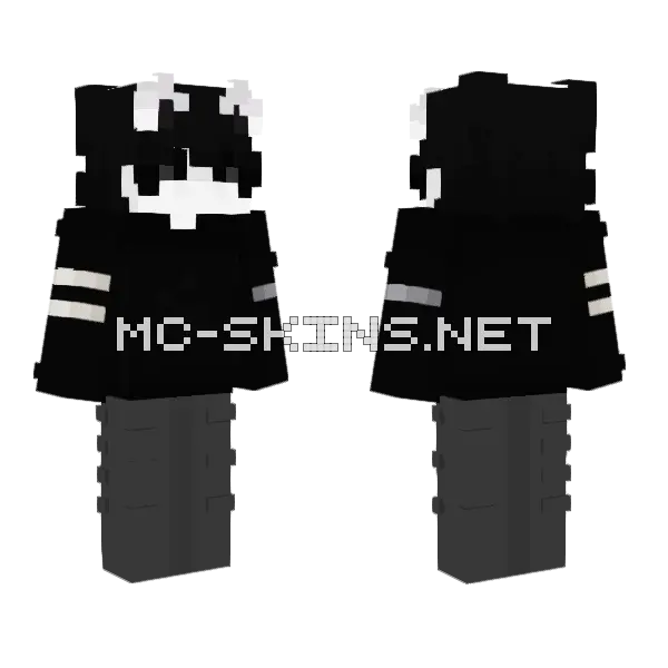 Alloy M Minecraft skin, front and back