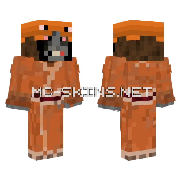 Allram Hanfu Minecraft skin, front and back
