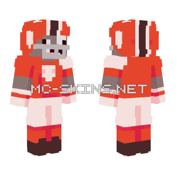 Allstar Pvz Minecraft skin, front and back