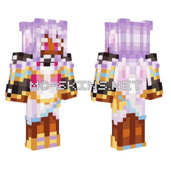 Almineli Angel OC Minecraft skin, front and back