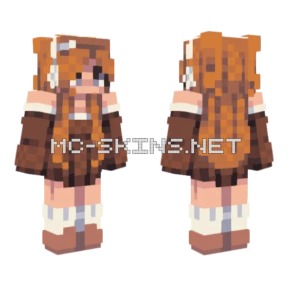 Almond Cake RCE Minecraft skin, front and back