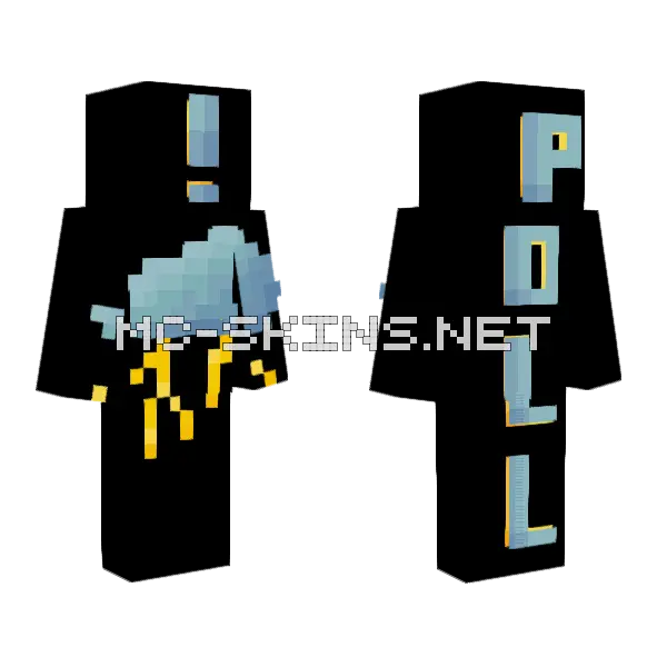 Almost 200 Poll Minecraft skin, front and back