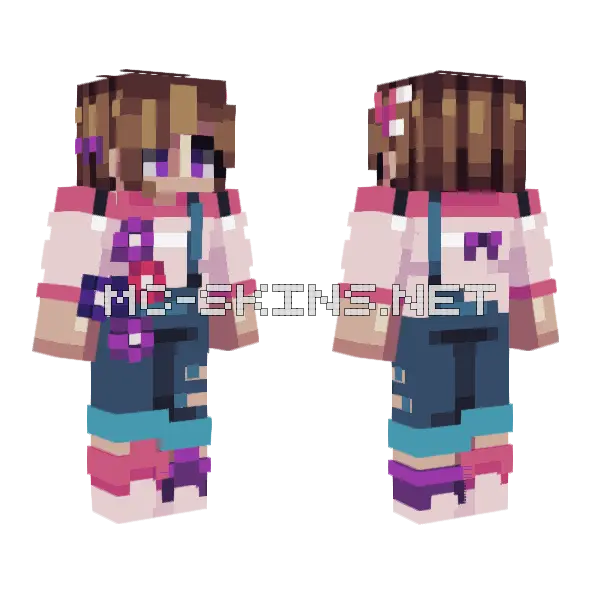 Almost Home Adopted OC Minecraft skin, front and back