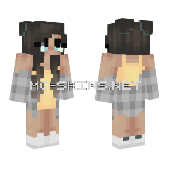 Almost Summer Girl Minecraft skin, front and back