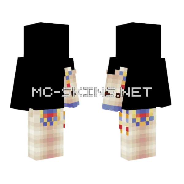 Alpacalypse RCE Minecraft skin, front and back