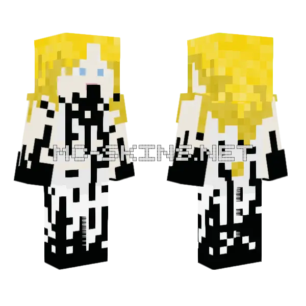 Alt Envy Music Video Outfit Minecraft skin, front and back